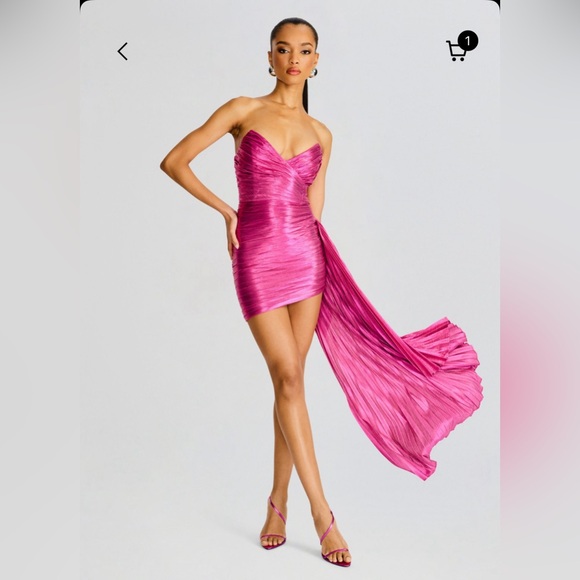 Retrofete Daniele pink dress size M - Picture 4 of 11